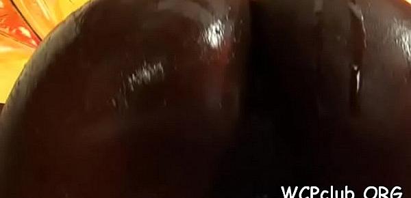  Chocolate hotty ass fucked